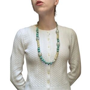 VTG Beaded Statement Necklace Boho Women’s Costume Jewelry
